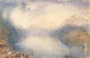 J.M.W. Turner The Bay of Uri from above Brunnen oil painting on canvas